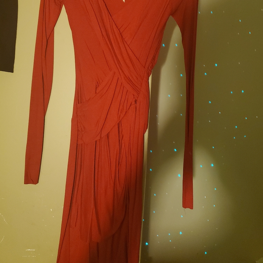 BAILEY44 long sleeve Red Dress - Picture 2 of 3